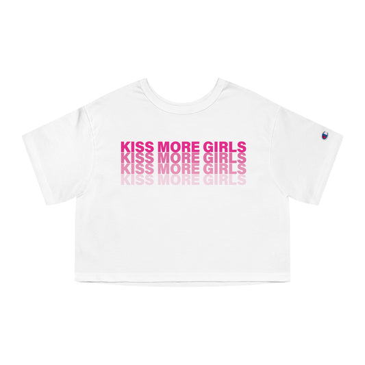 KISS MORE GIRLS CROPPED TEE