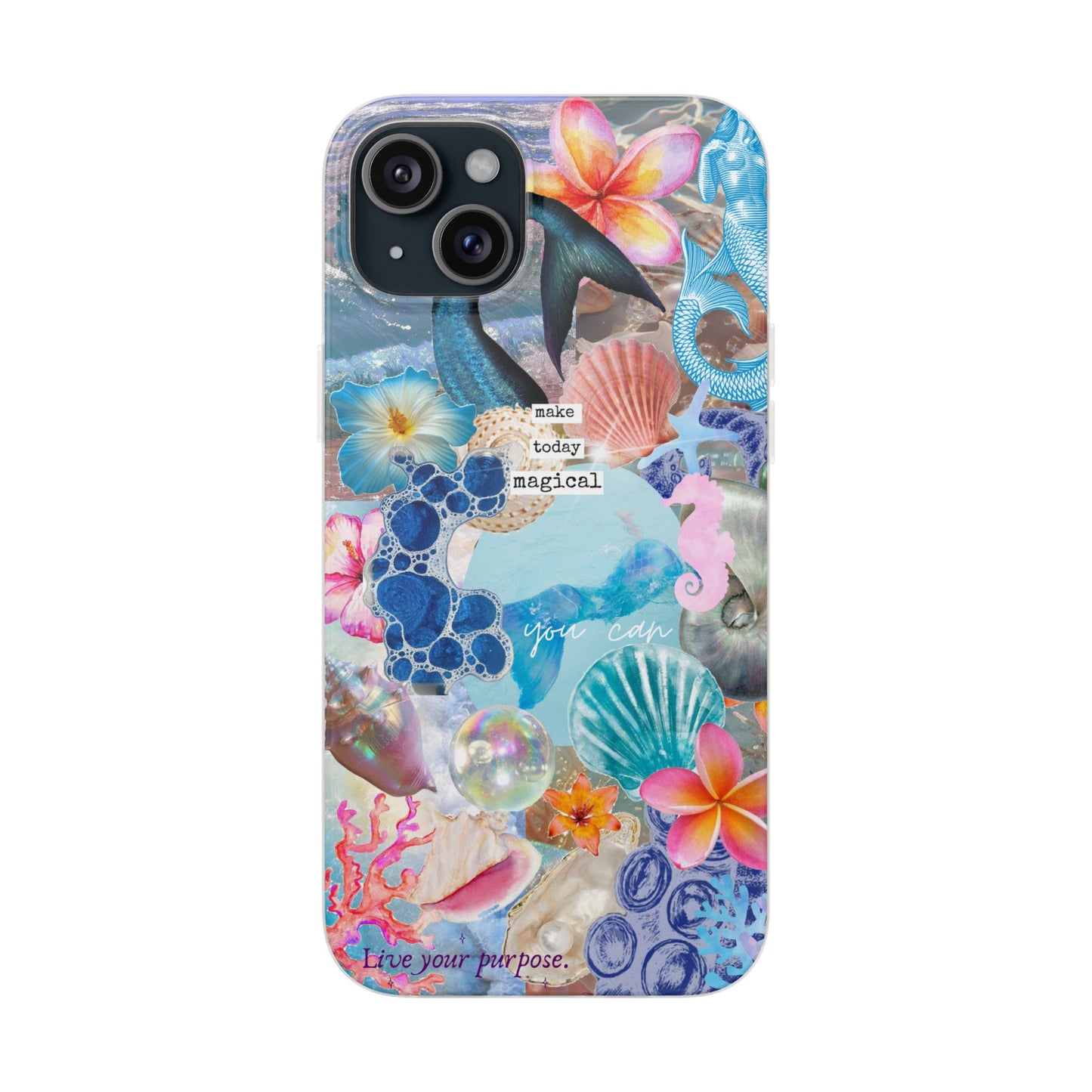 Mermaid Coquette Collage Phone Case